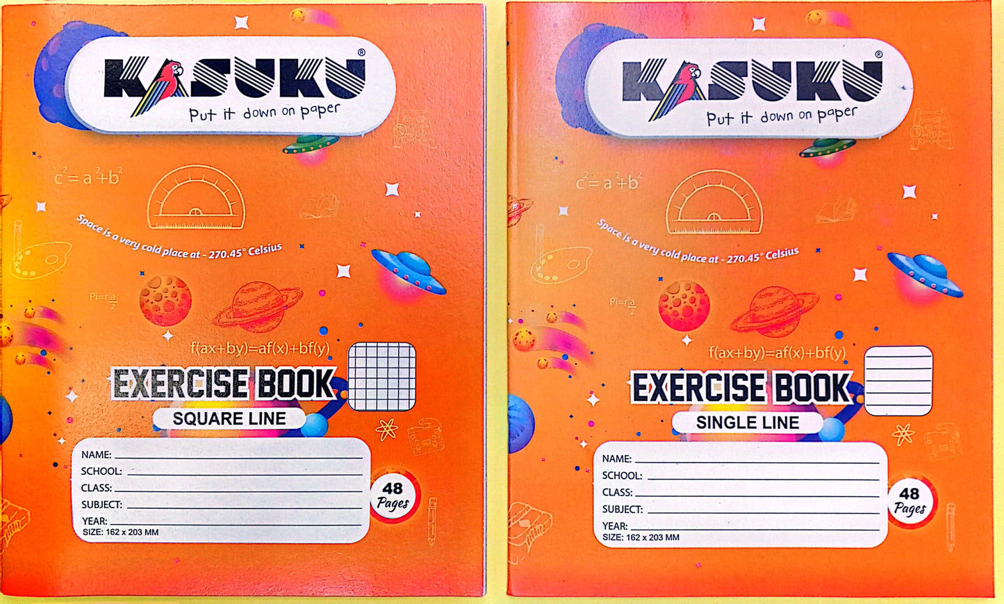 EXERCISE BOOK A5 RULED/SQUARE CHIPBOARD/KASUKU