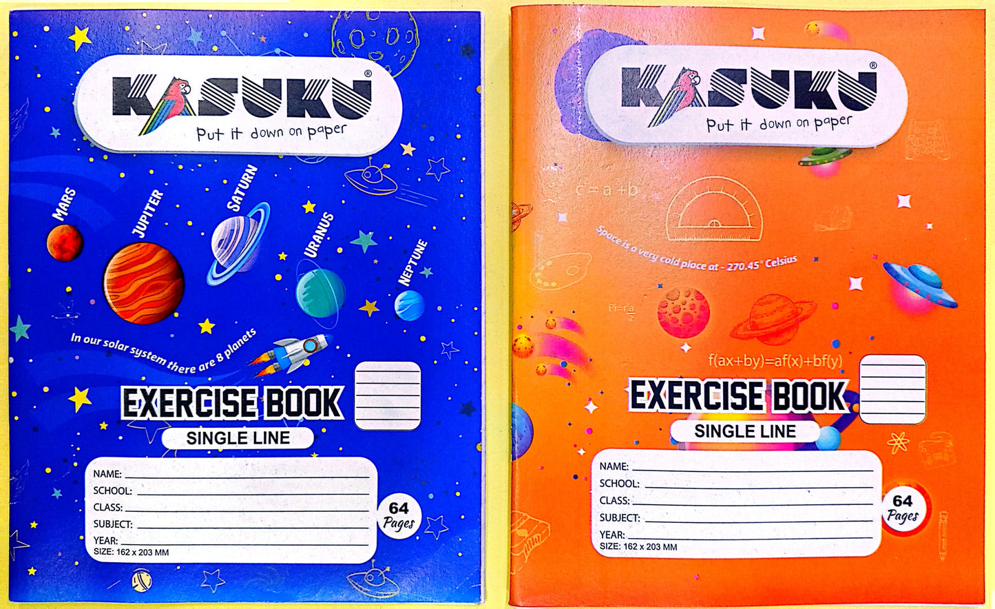 EXERCISE BOOK A5 RULED/SQUARE CHIPBOARD/KASUKU