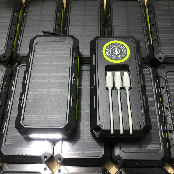 Solar Powered Wireless Power Bank
