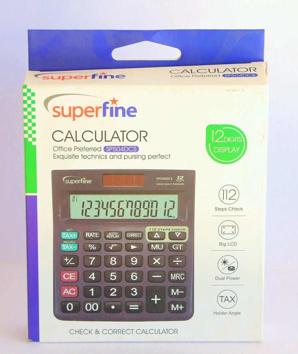 CALCULATOR SUPERFINE SP504DCS