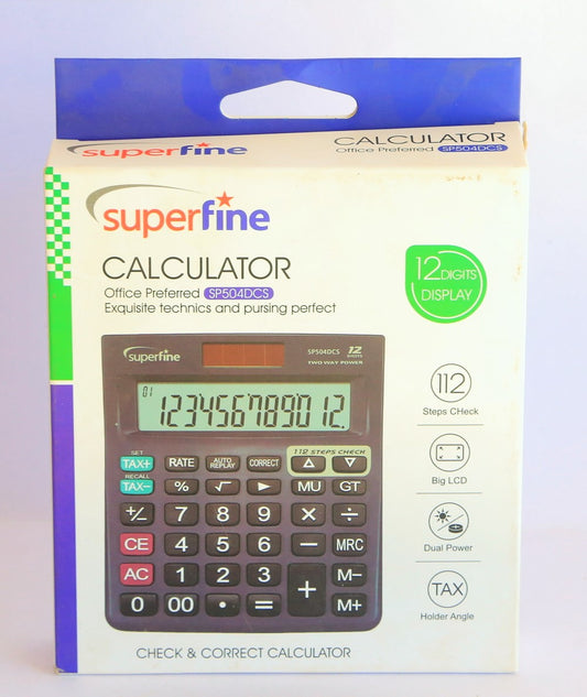 CALCULATOR SUPERFINE SP504DCS