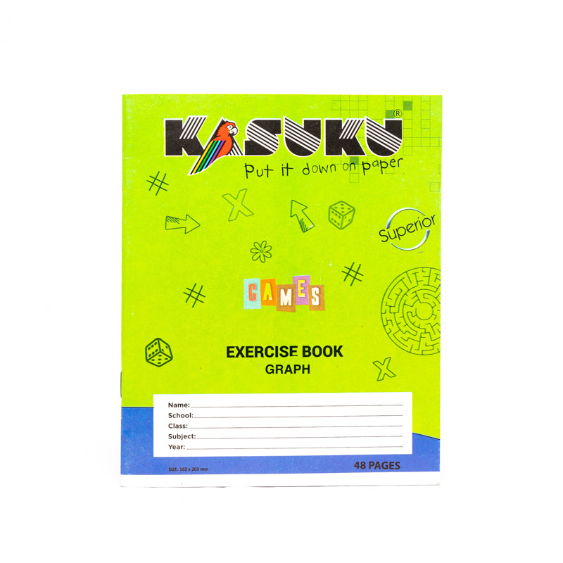 EXERCISE BOOKS A4 96PG GRAPH