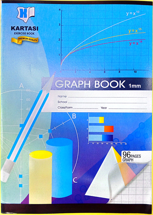 EXERCISE BOOKS A4 96PG GRAPH