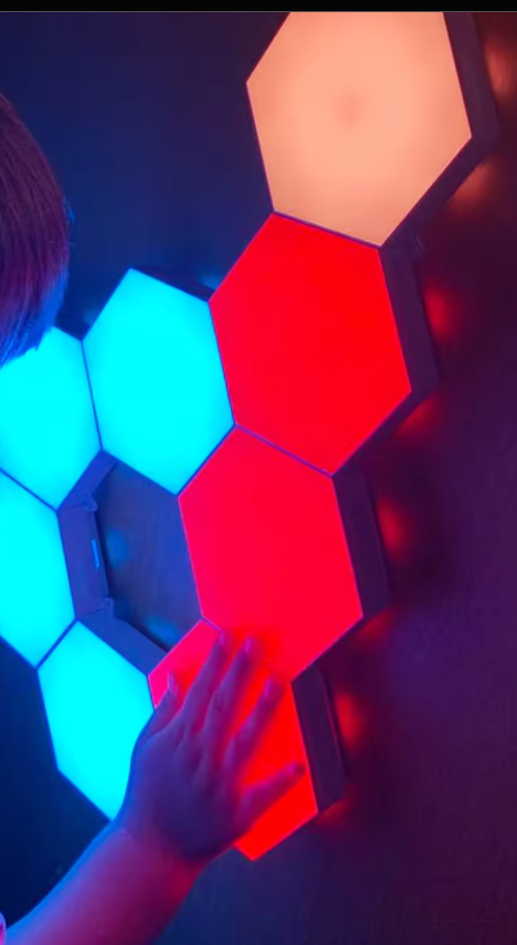 Hexagonal Splicing Lights 3D Wall Lamp