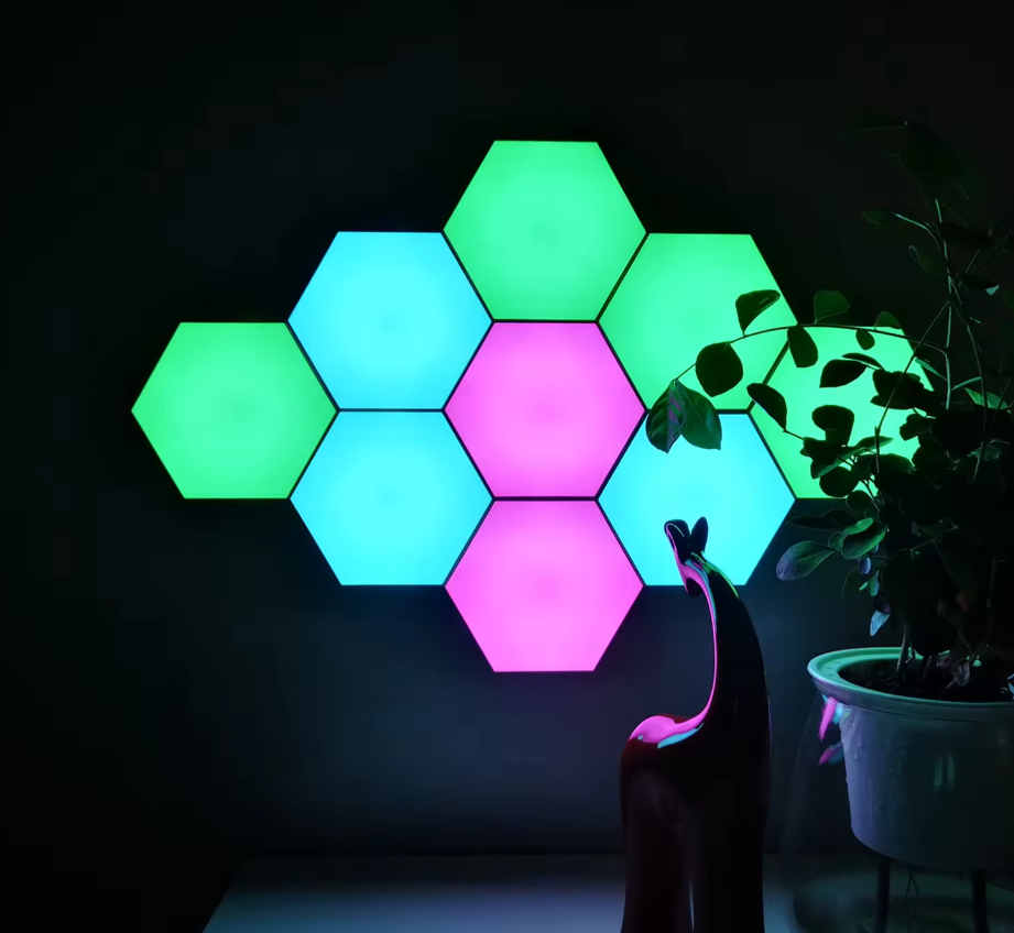 Hexagonal Splicing Lights 3D Wall Lamp